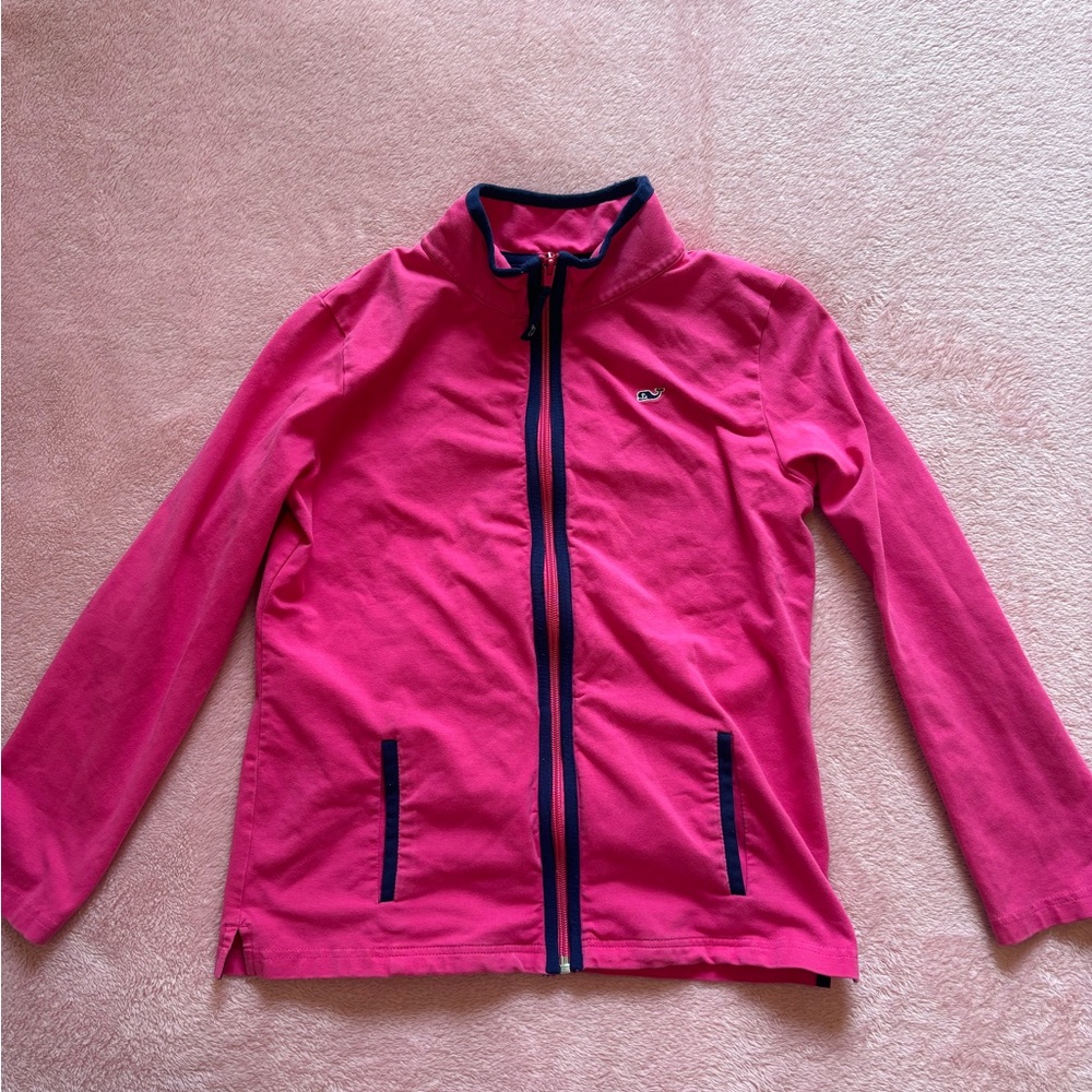Vineyard Vines Pink Zip up Jacket Girls 14